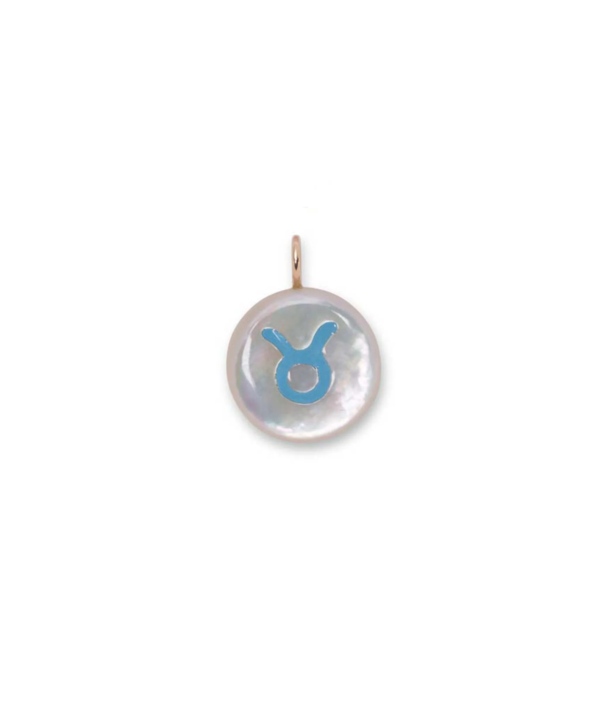 14k Gold Star Sign Charm in Taurus