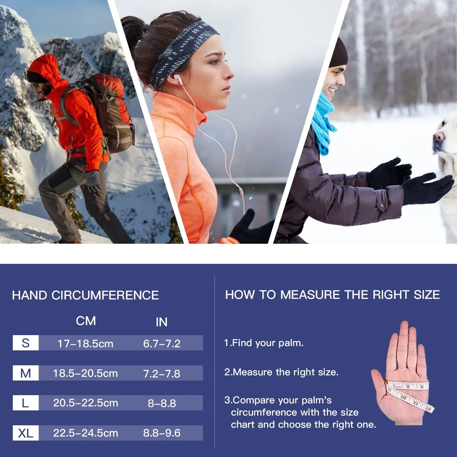 3M Thinsulate Waterproof Unisex Touchscreen Gloves