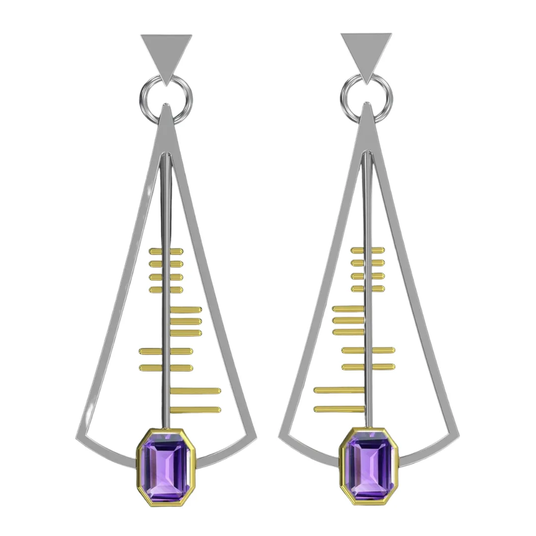 Adeline Earrings in various gemstones