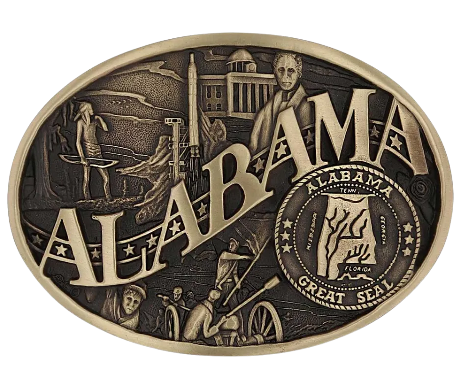 Alabama State Buckle