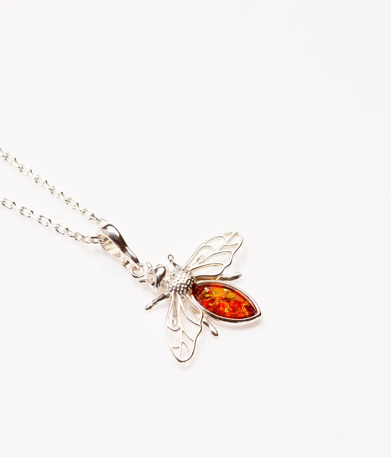 Amber Bee Necklace - Symbol of Community, Creativity, and Personal Power