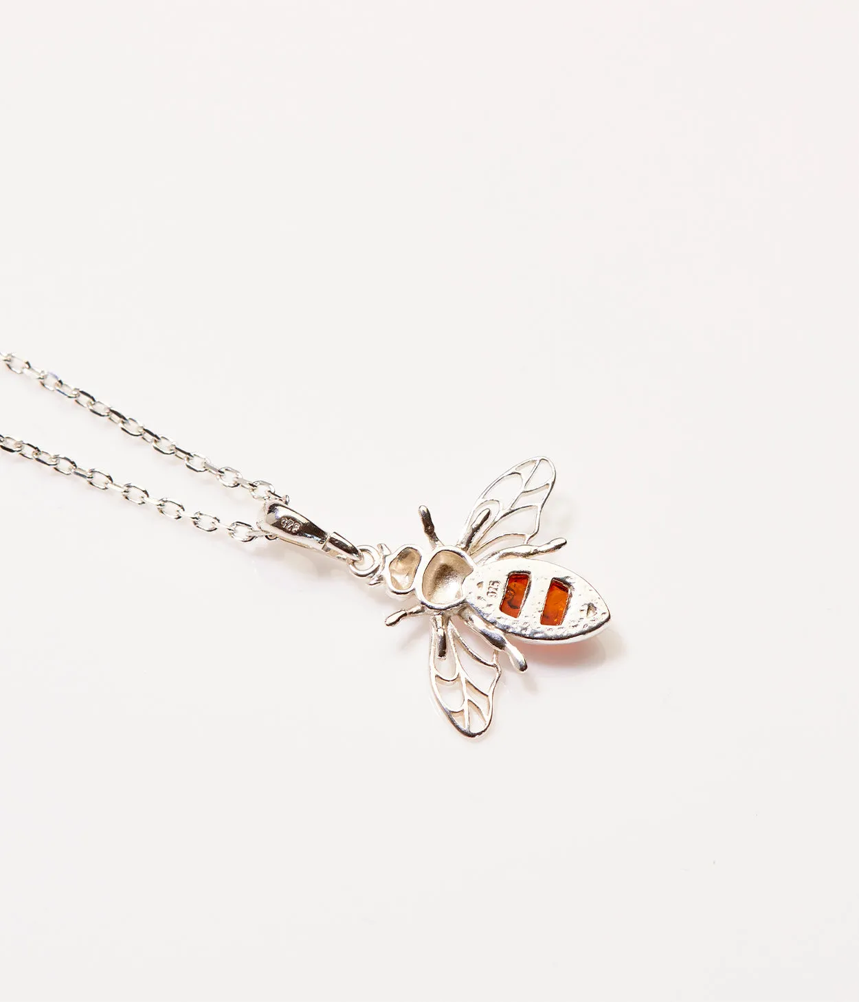 Amber Bee Necklace - Symbol of Community, Creativity, and Personal Power