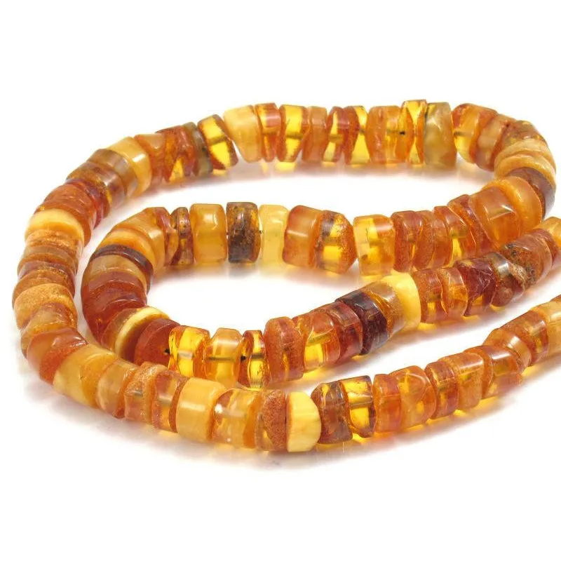 Amber Wheel Necklace/Strand