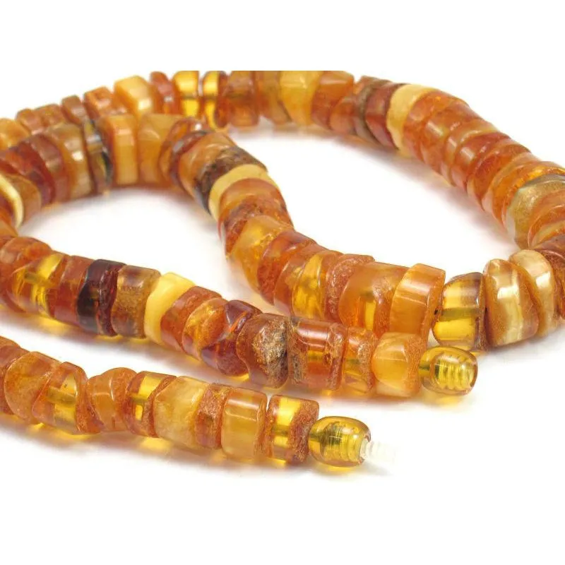 Amber Wheel Necklace/Strand