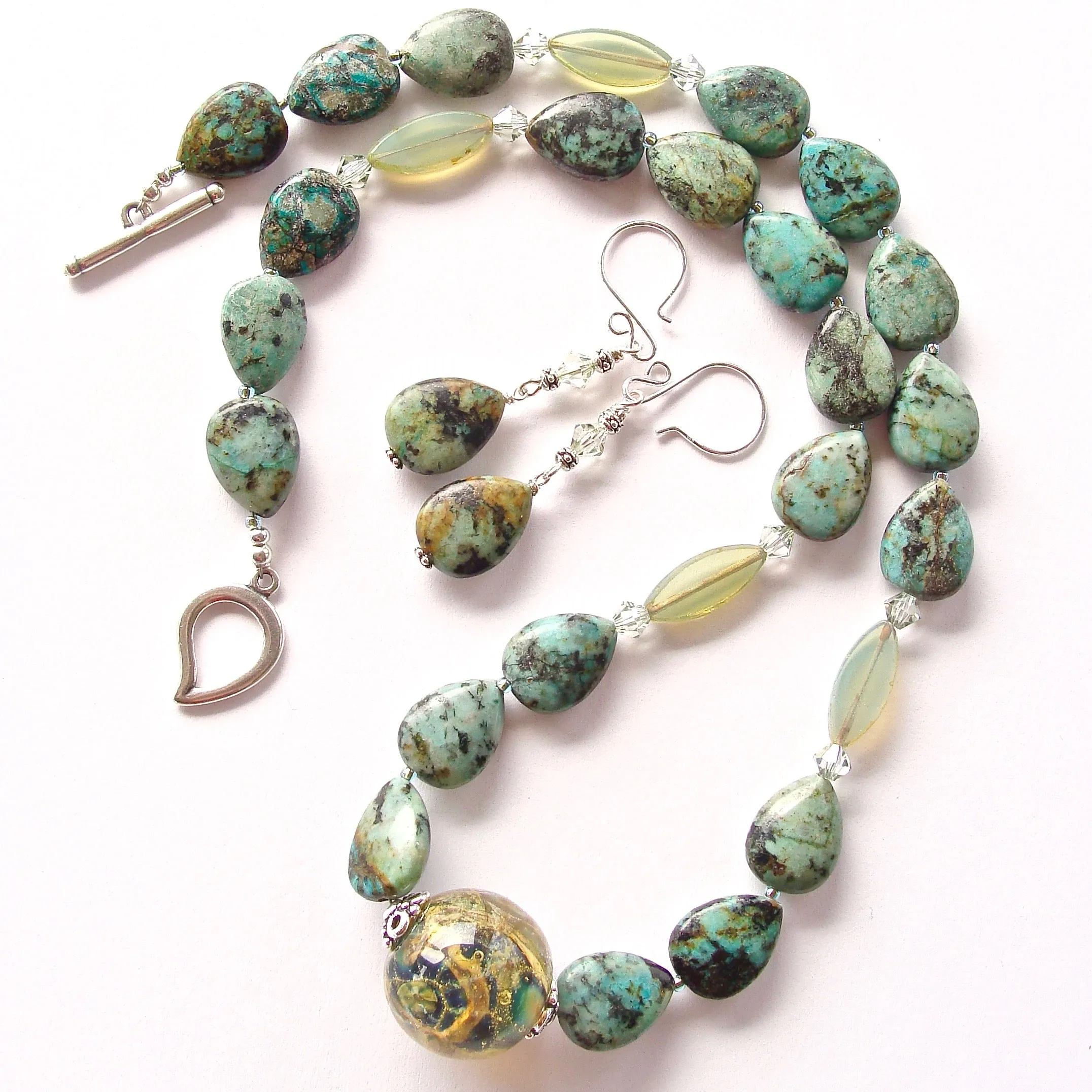 Amelia: Earth Necklace with Turquoise Jasper