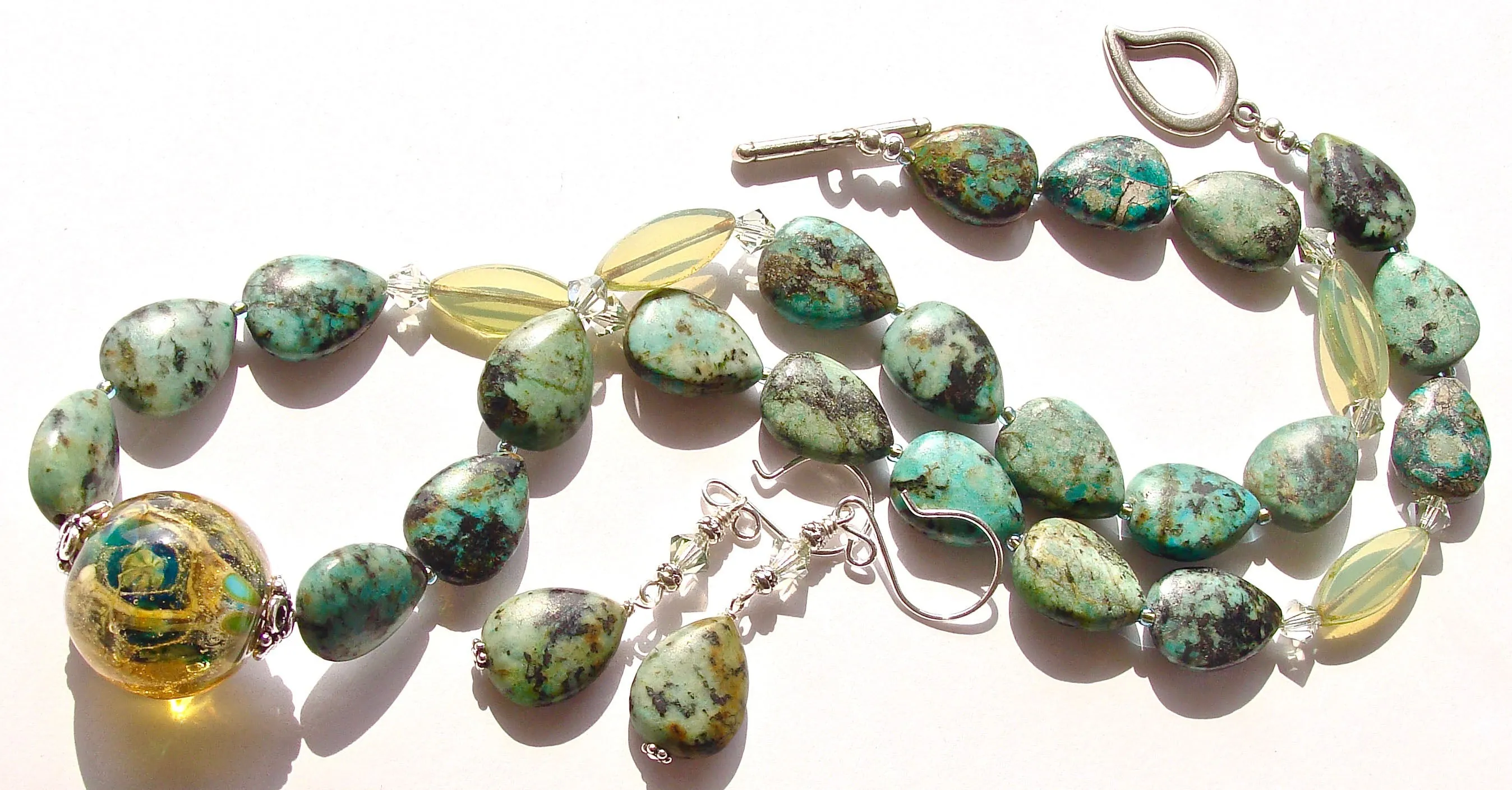 Amelia: Earth Necklace with Turquoise Jasper