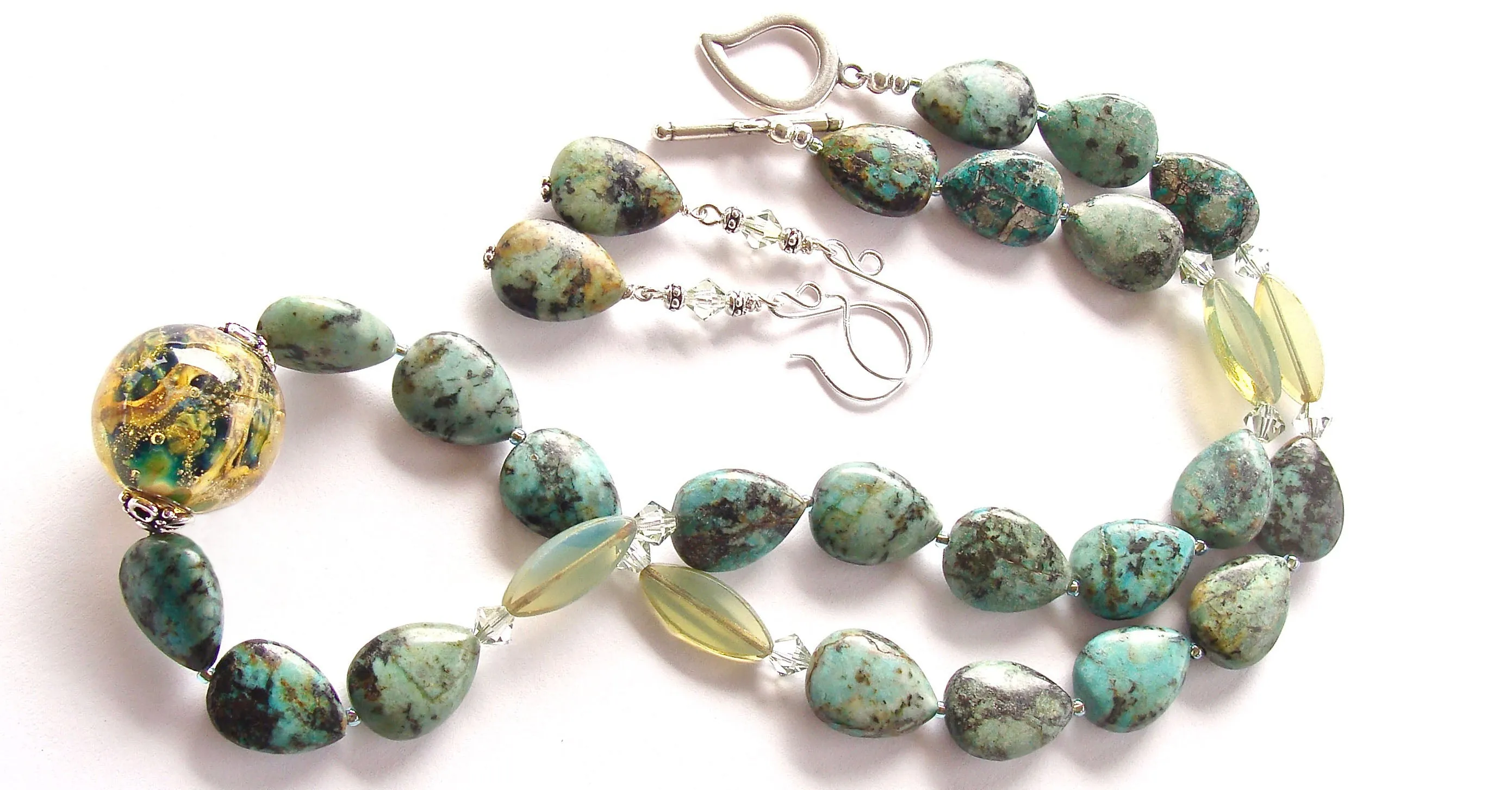 Amelia: Earth Necklace with Turquoise Jasper