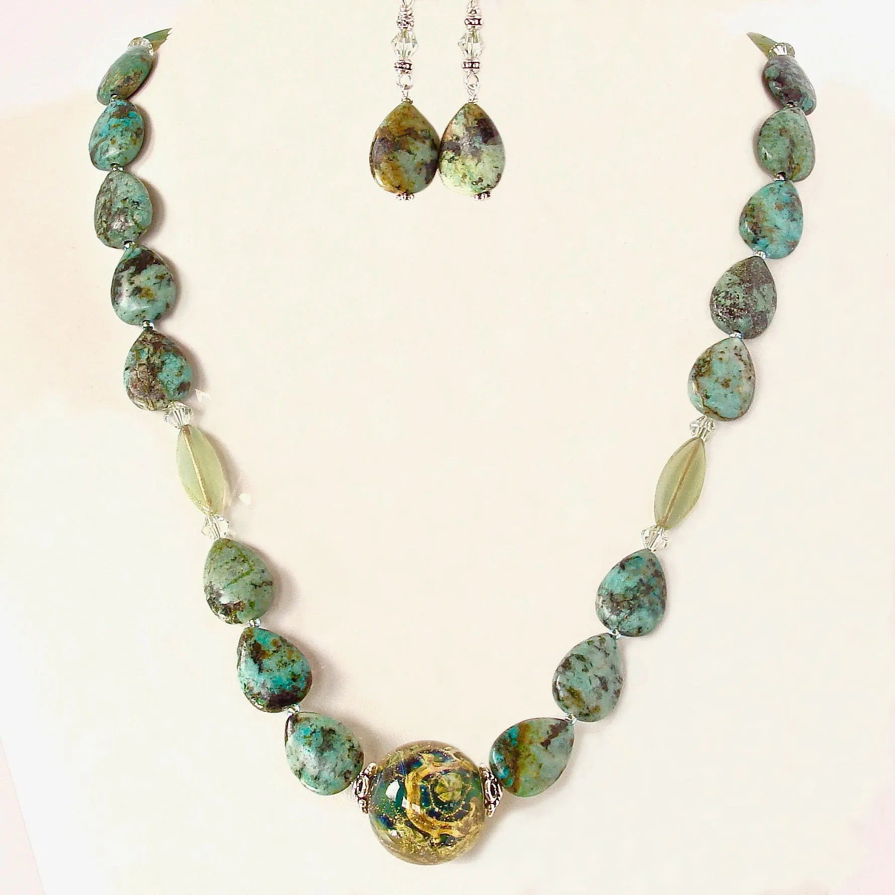 Amelia: Earth Necklace with Turquoise Jasper