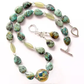 Amelia: Earth Necklace with Turquoise Jasper