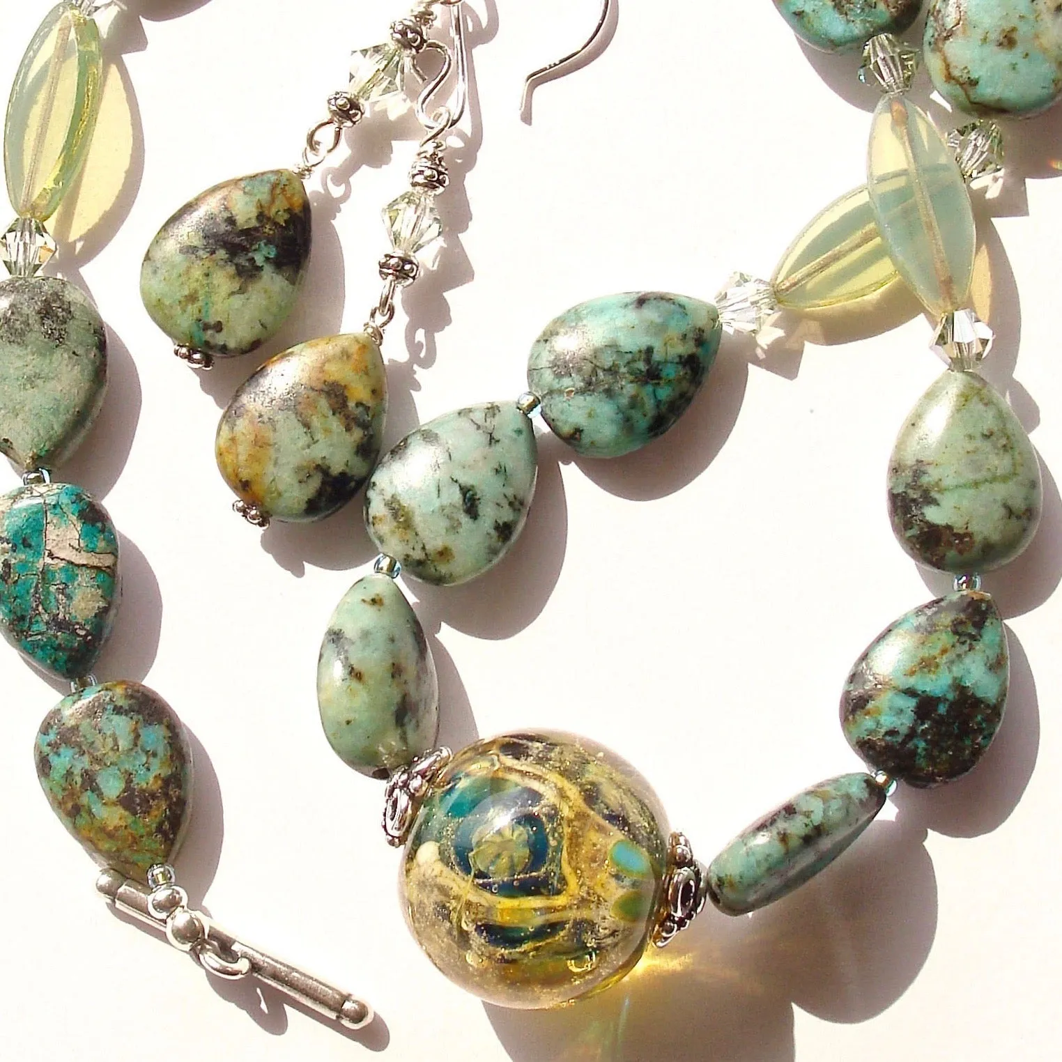 Amelia: Earth Necklace with Turquoise Jasper