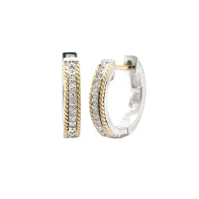 Andrea Candela Diamond Hoop Earrings