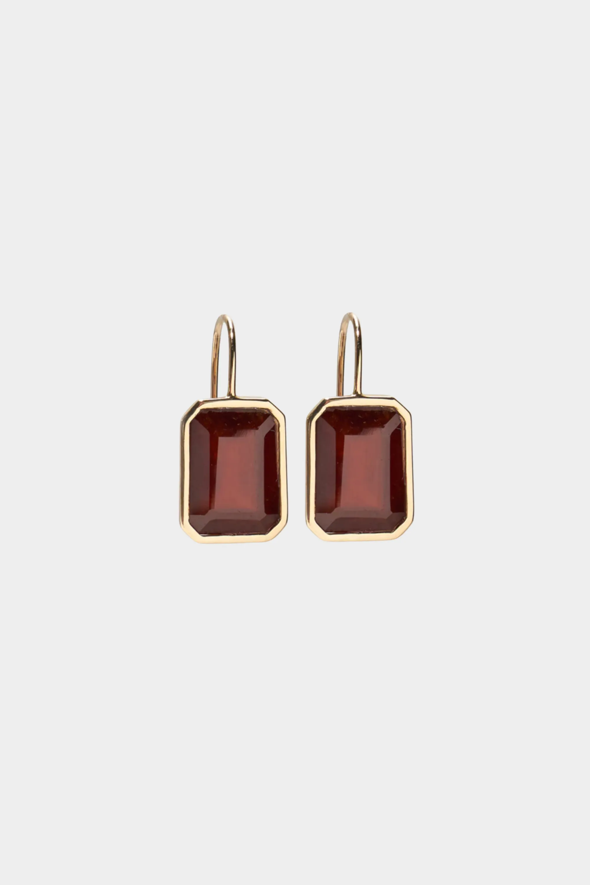 Aria Earrings, Hessonite Garnet