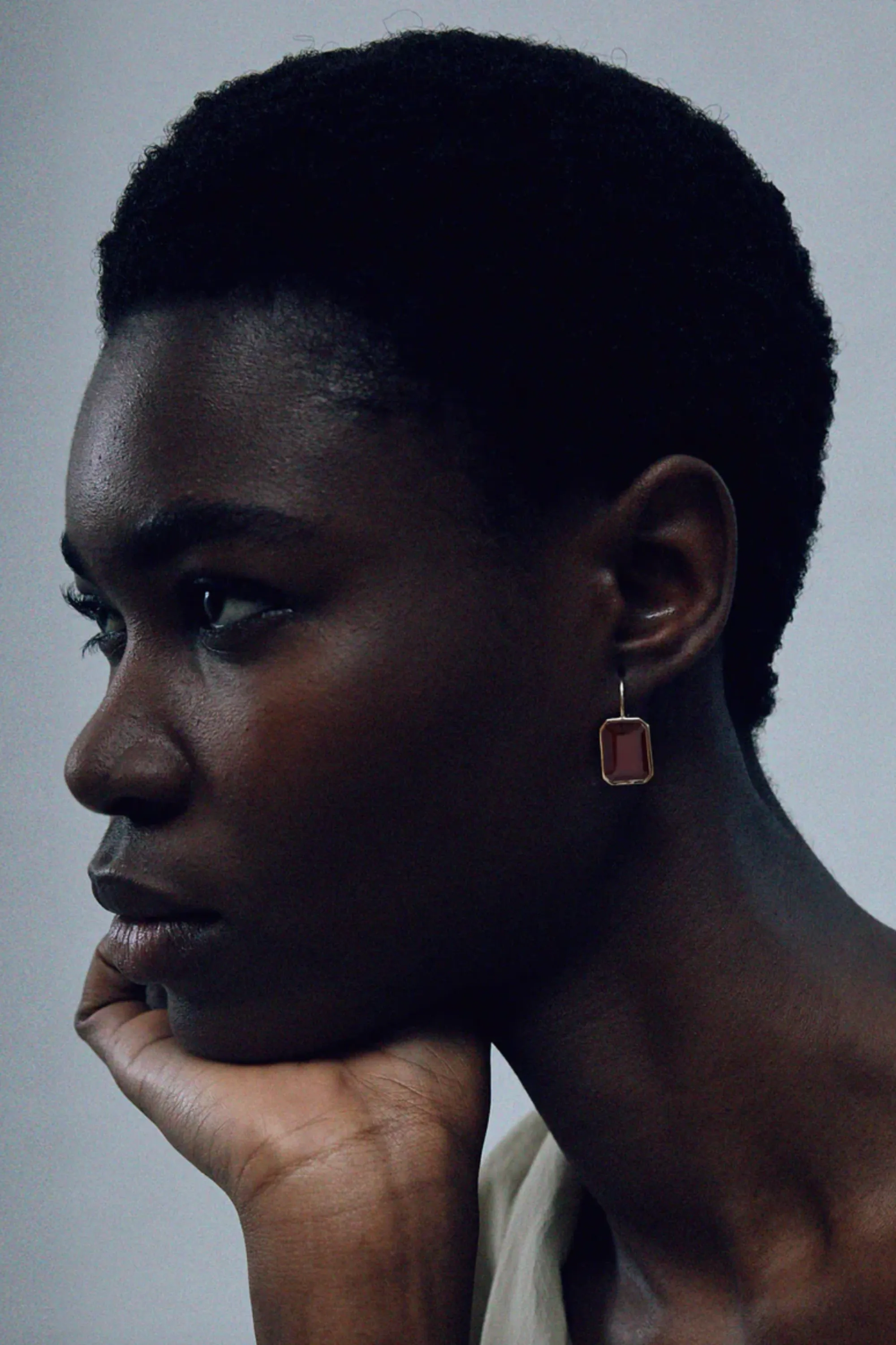 Aria Earrings, Hessonite Garnet