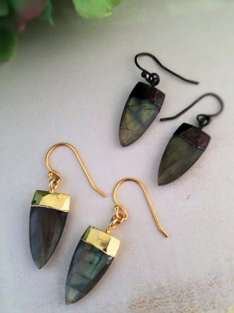 Arrowhead Gemstone Earrings