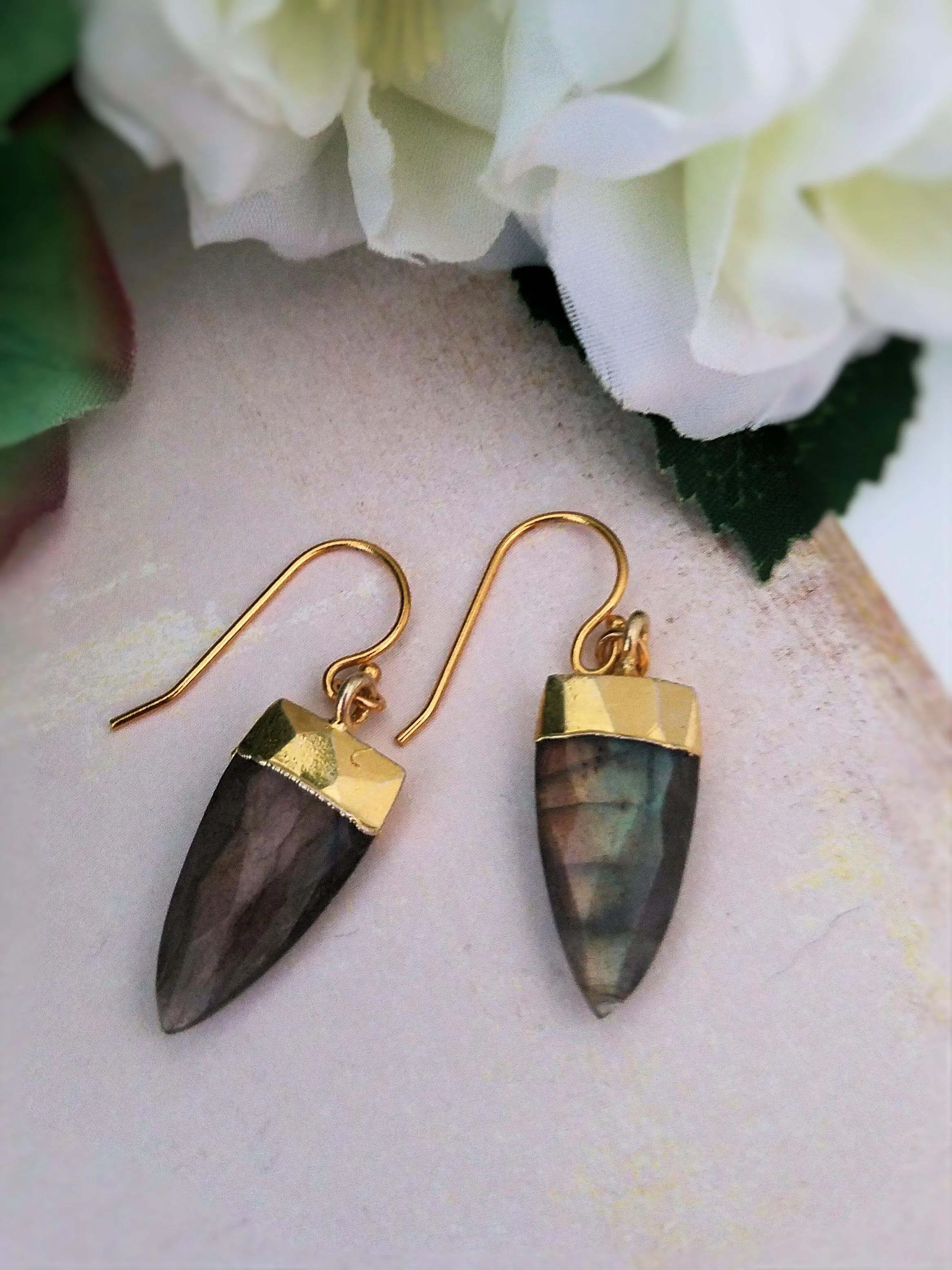 Arrowhead Gemstone Earrings