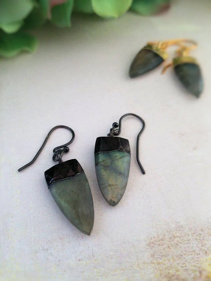 Arrowhead Gemstone Earrings