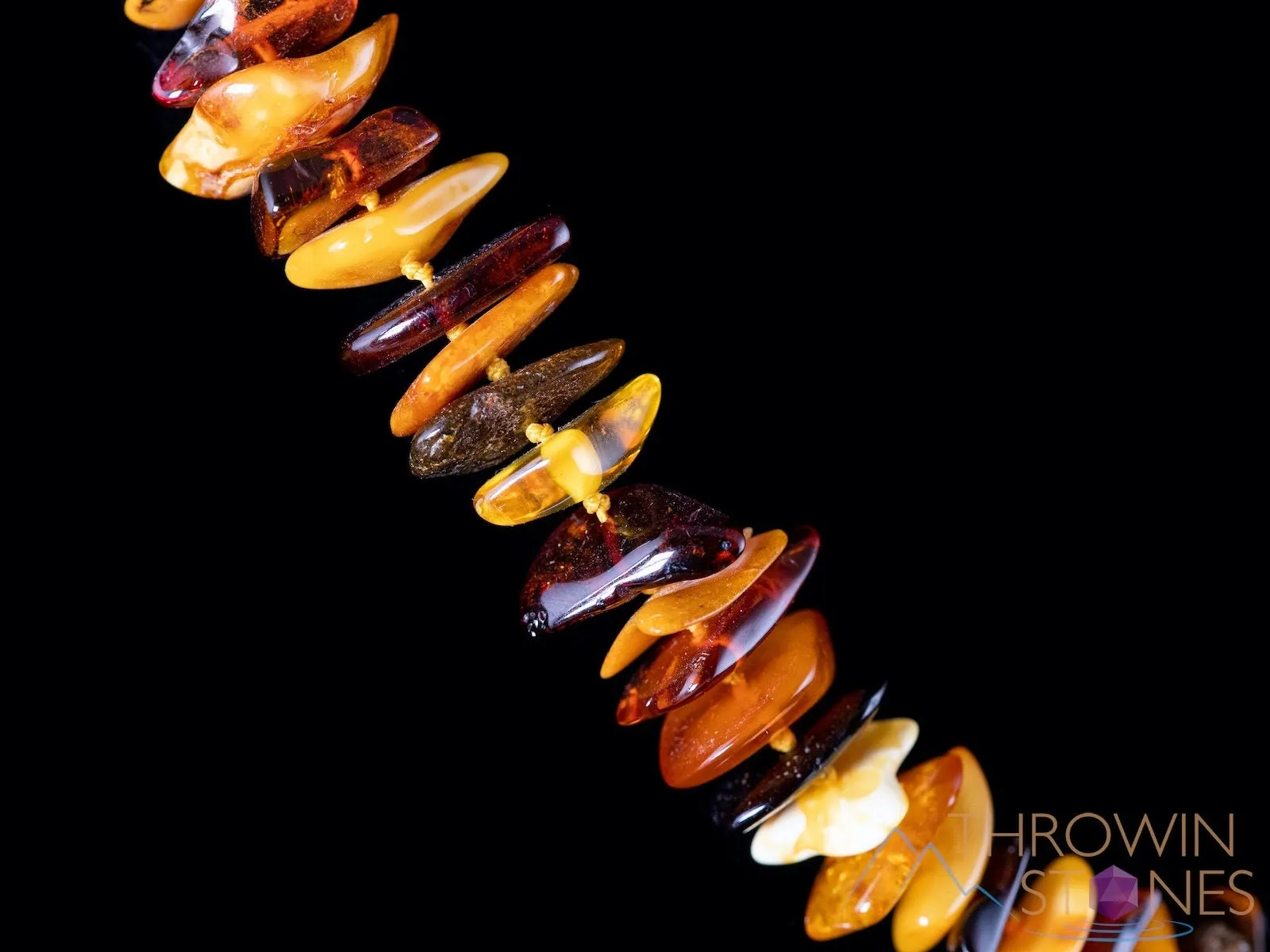 BALTIC AMBER Necklace - Amber Necklace Genuine Baltic Amber Orange Yellow, 40080