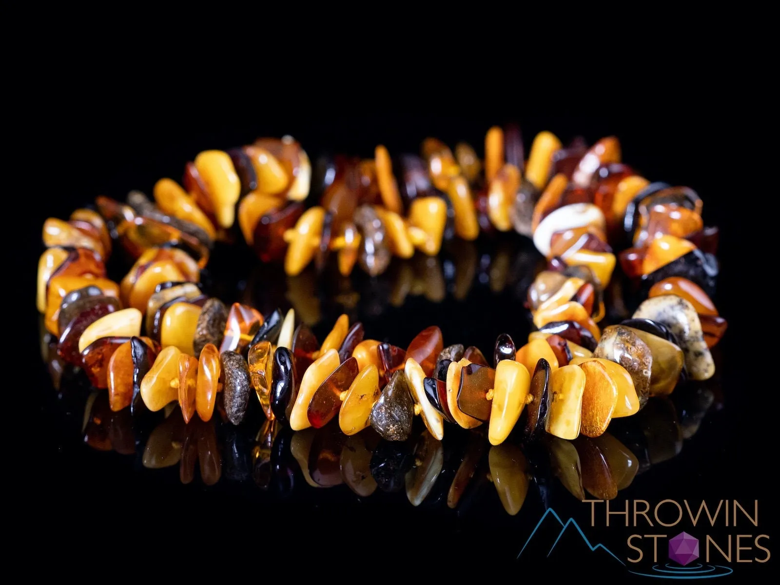 BALTIC AMBER Necklace - Amber Necklace Genuine Baltic Amber Orange Yellow, 40080