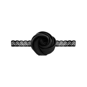 Black Flower Choker