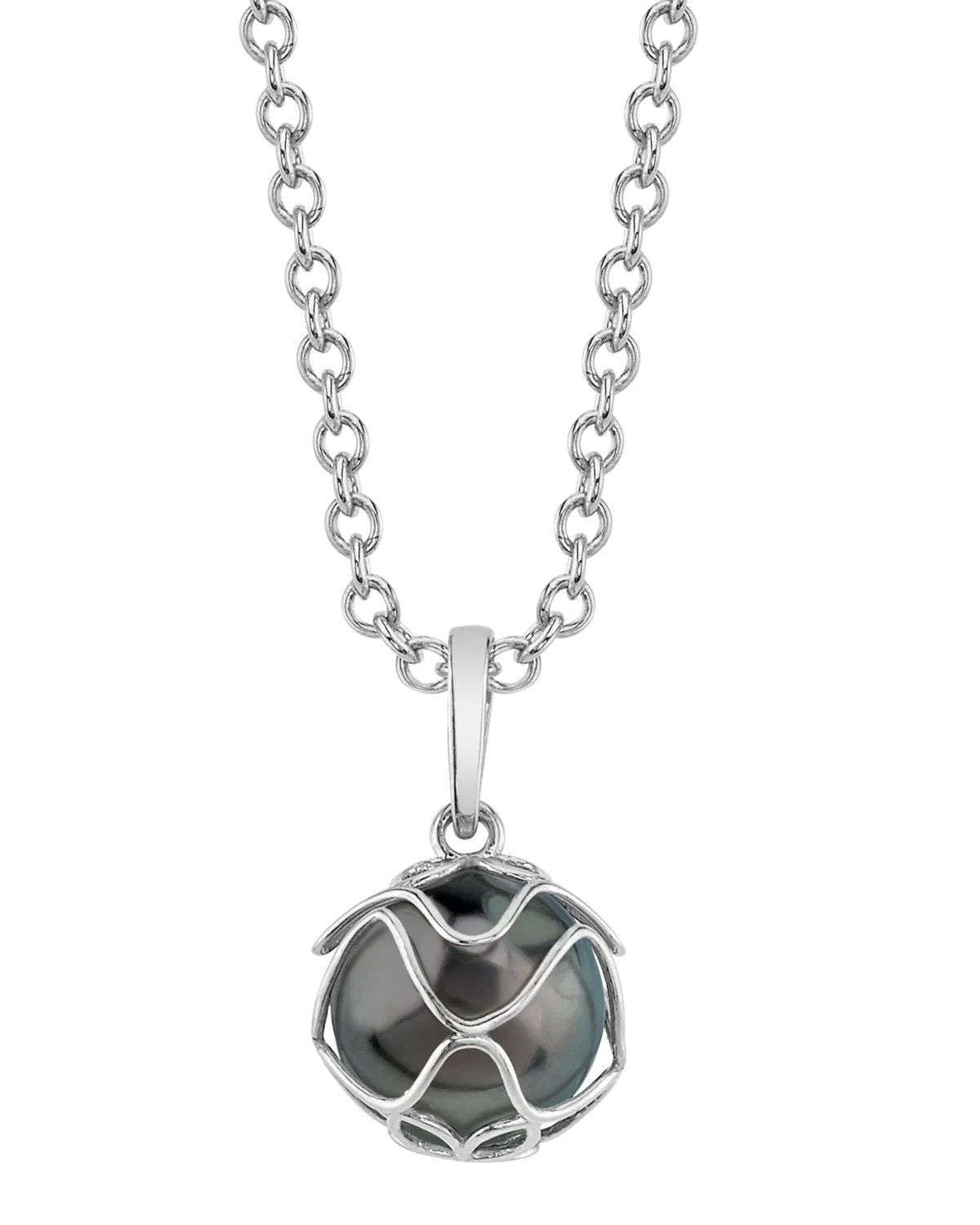 Black Tahitian Pearl Omerta Pendant