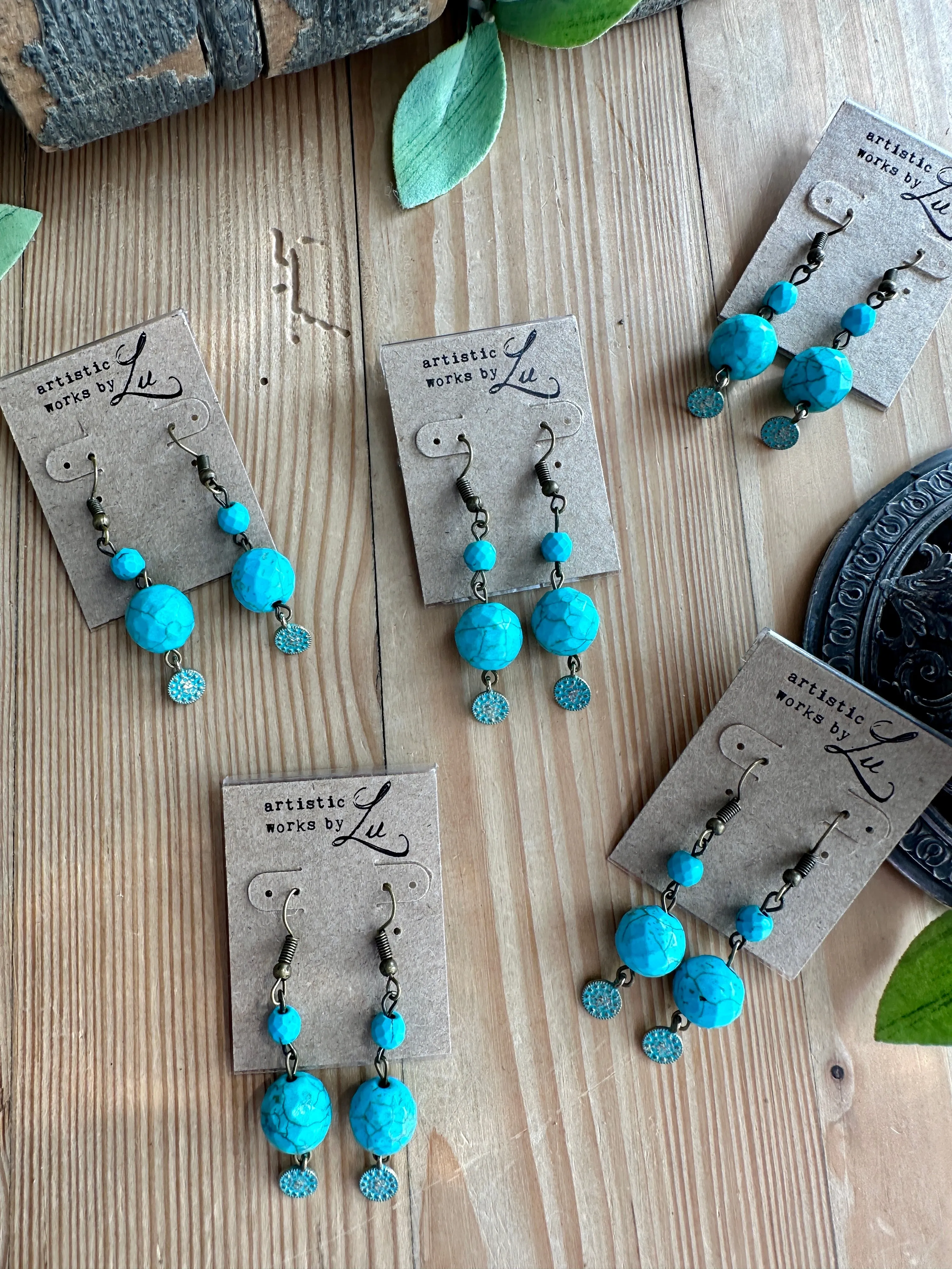 Bossy Brights Turquoise Earrings