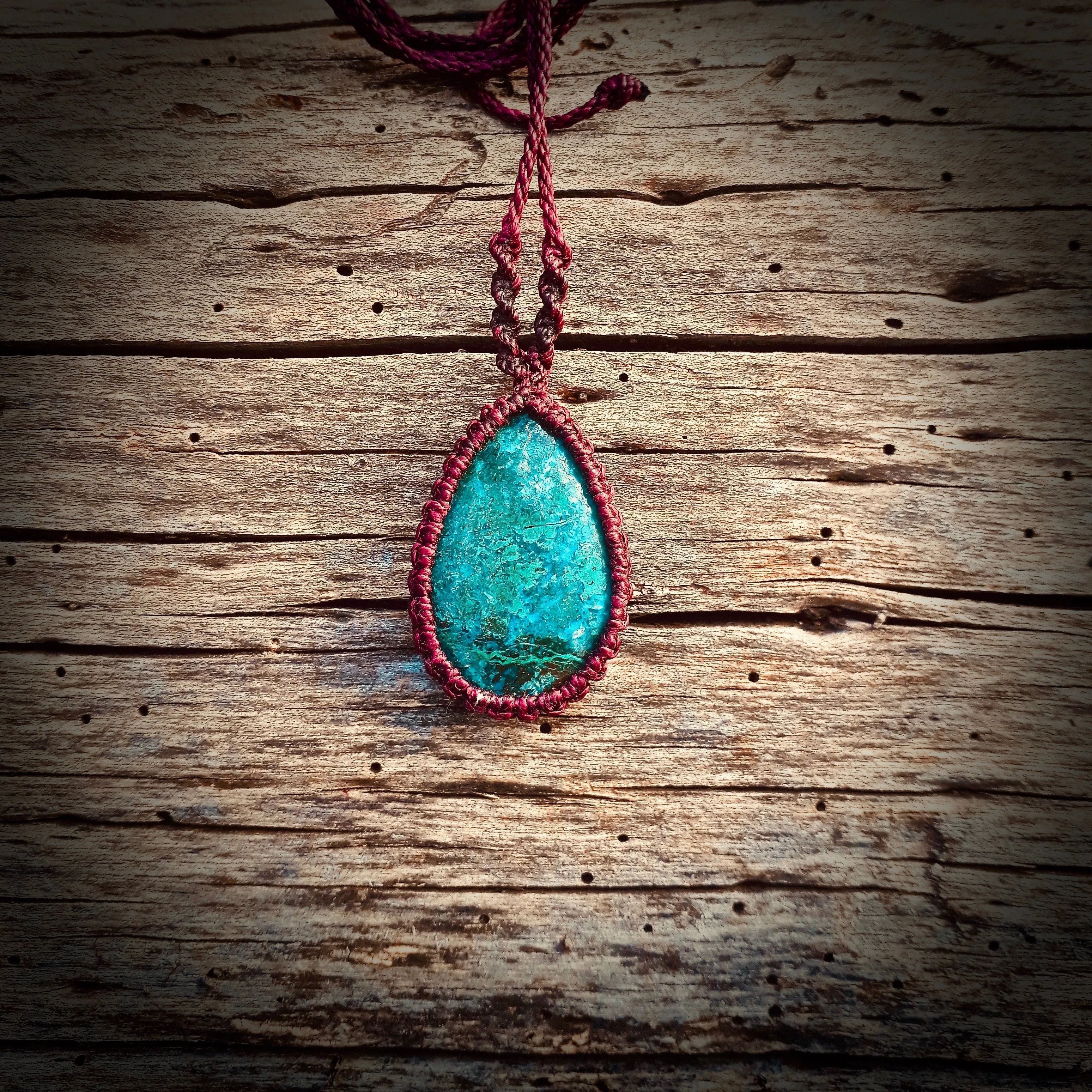 Chrysocolla necklace