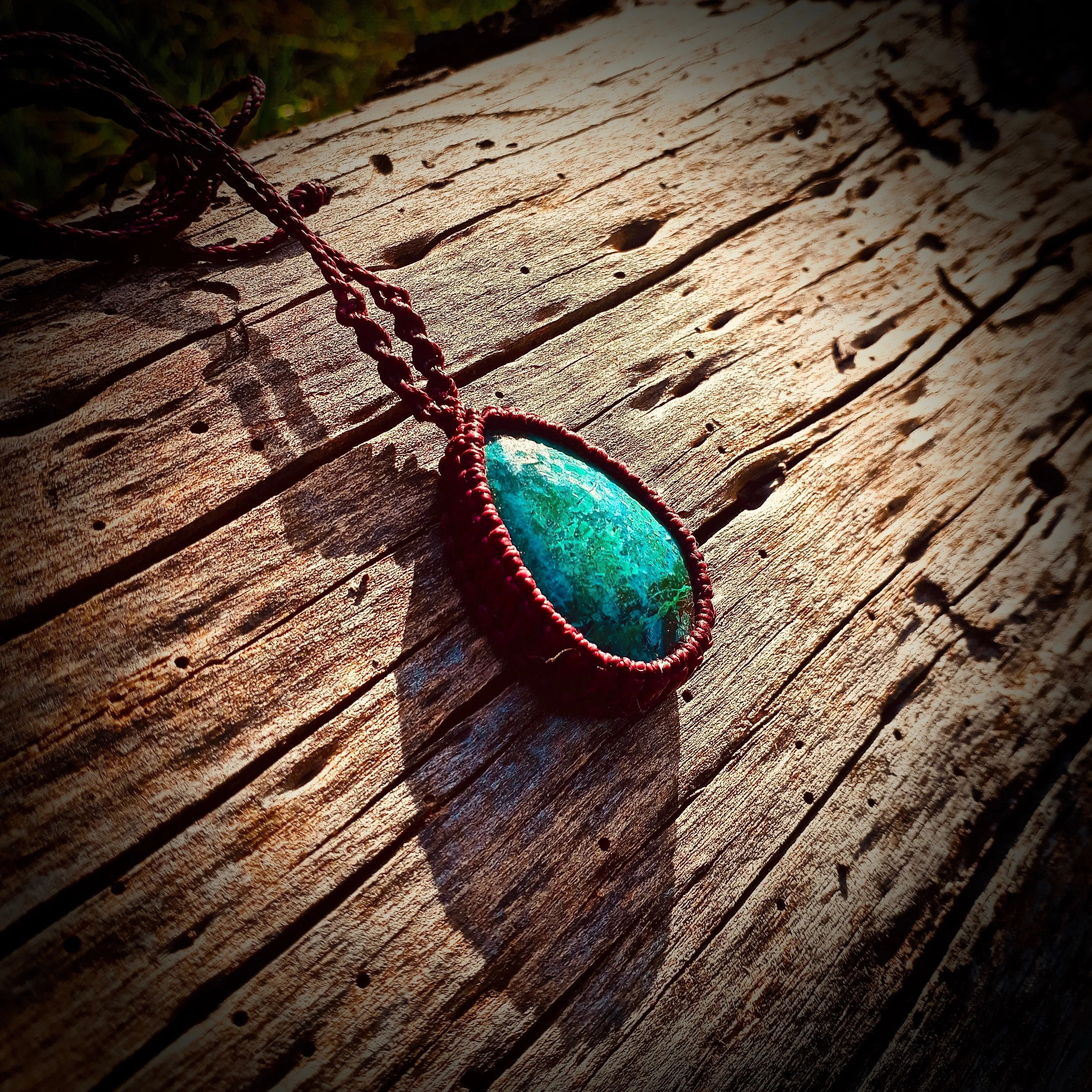 Chrysocolla necklace