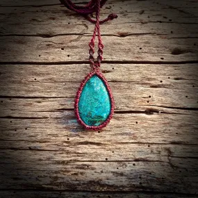 Chrysocolla necklace