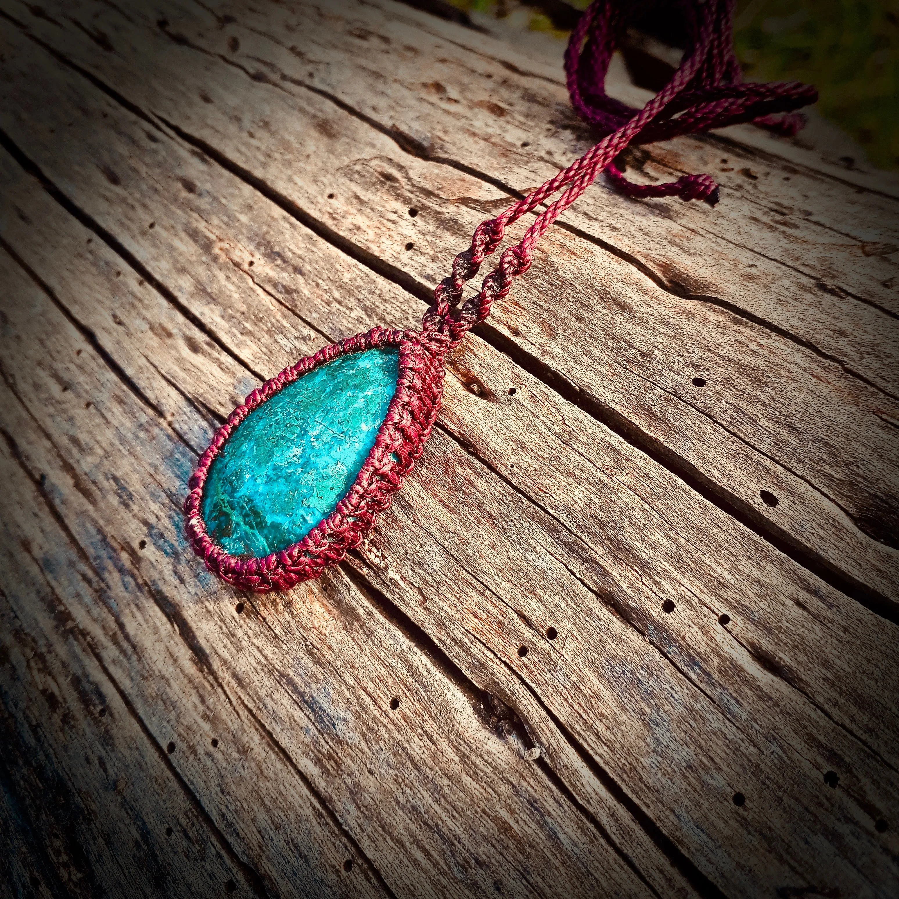 Chrysocolla necklace