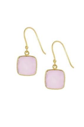 Cushion Gemstone Earring