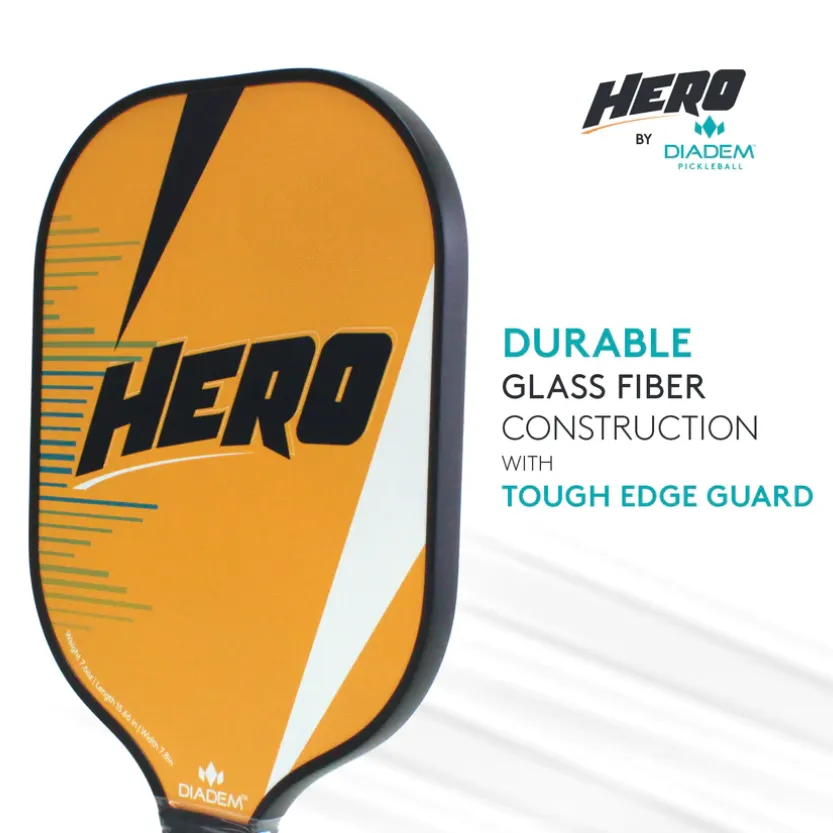 Diadem Hero Pickleball Paddle Orange