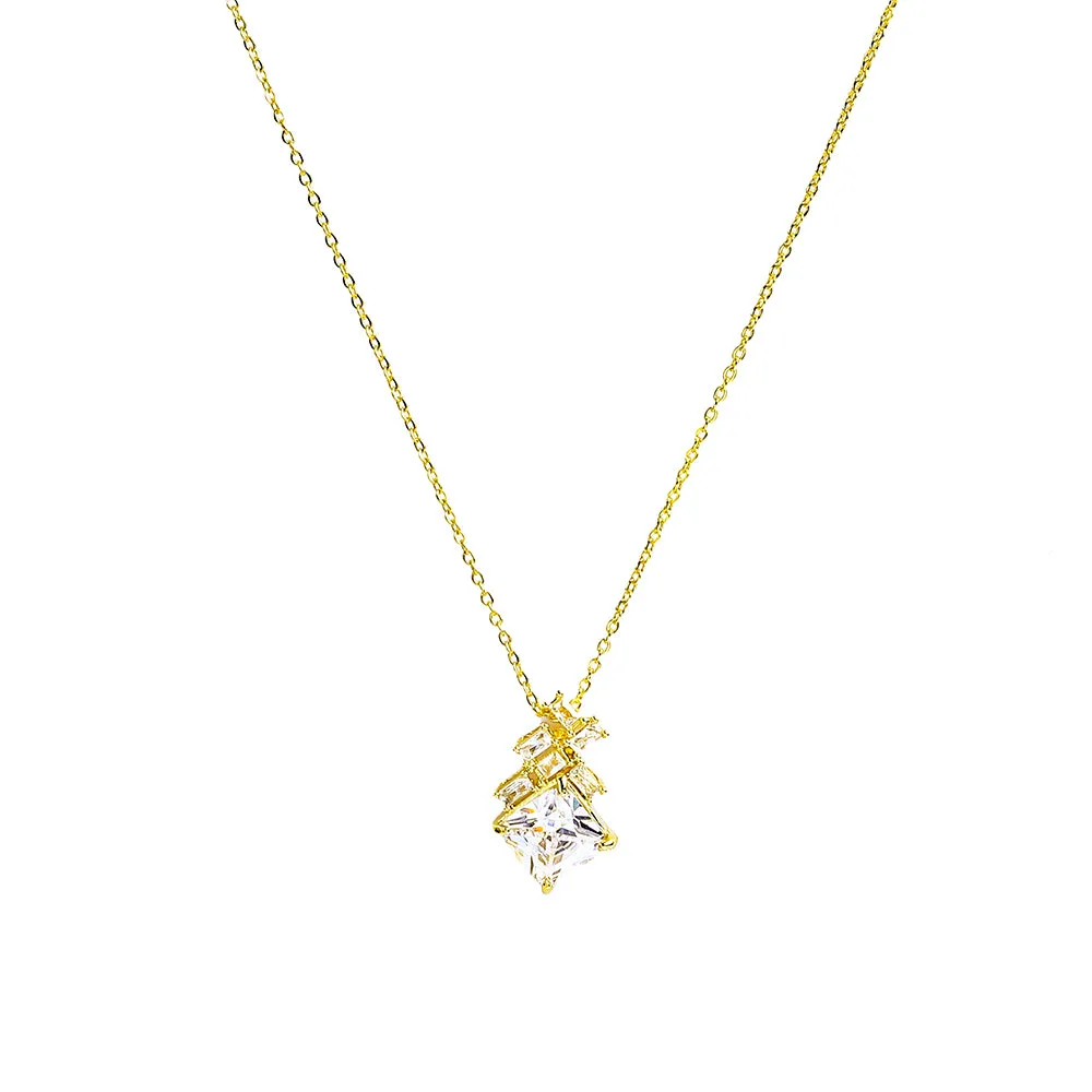 Distinctive Dazzling Zircon Stones Necklace - Fluffy