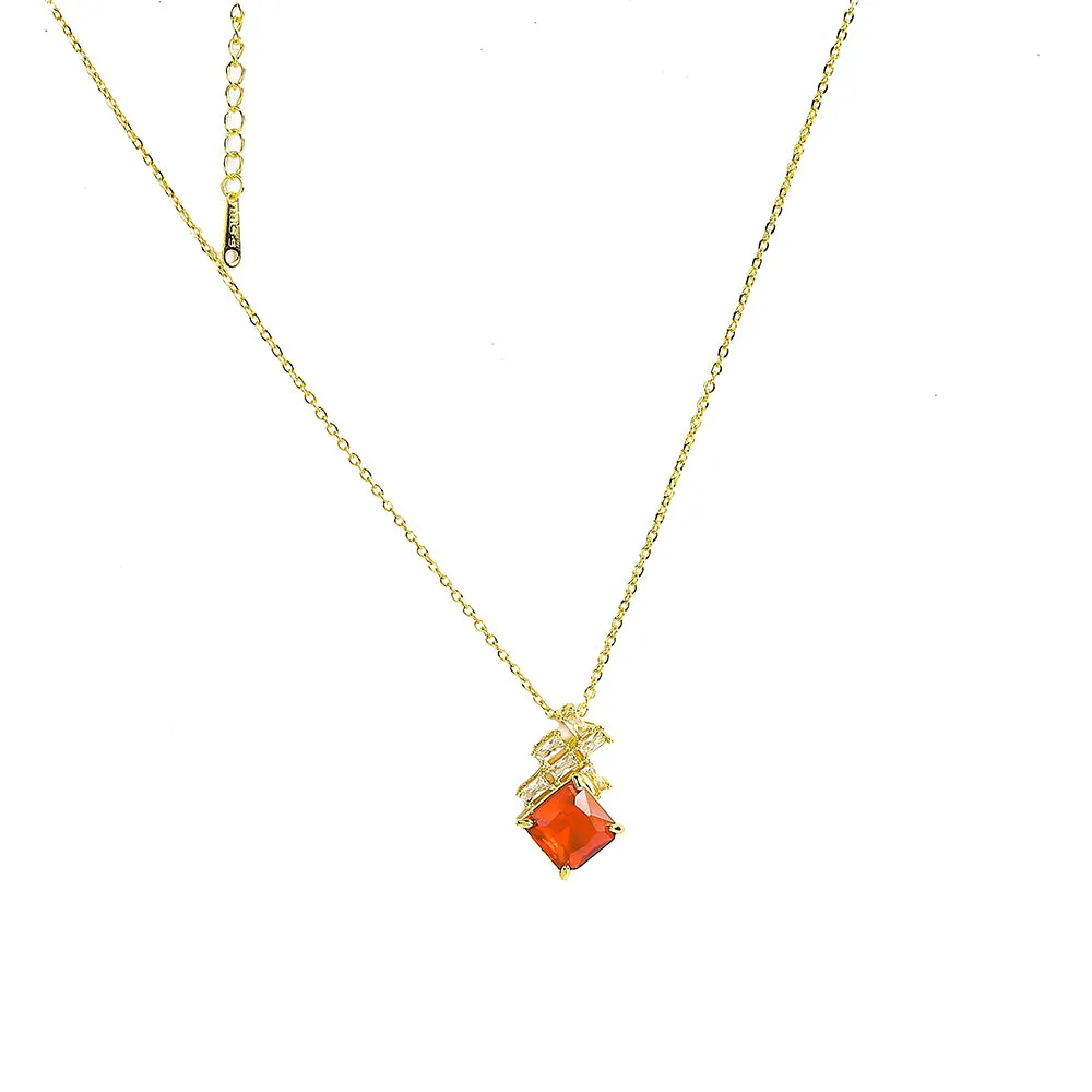 Distinctive Dazzling Zircon Stones Necklace - Fluffy