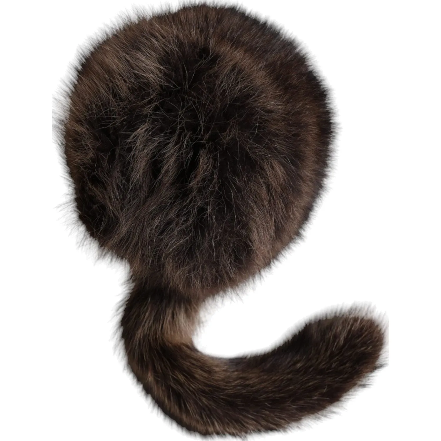 Dolce & Gabbana Women Brown Raccoon Fur Bucket Hat