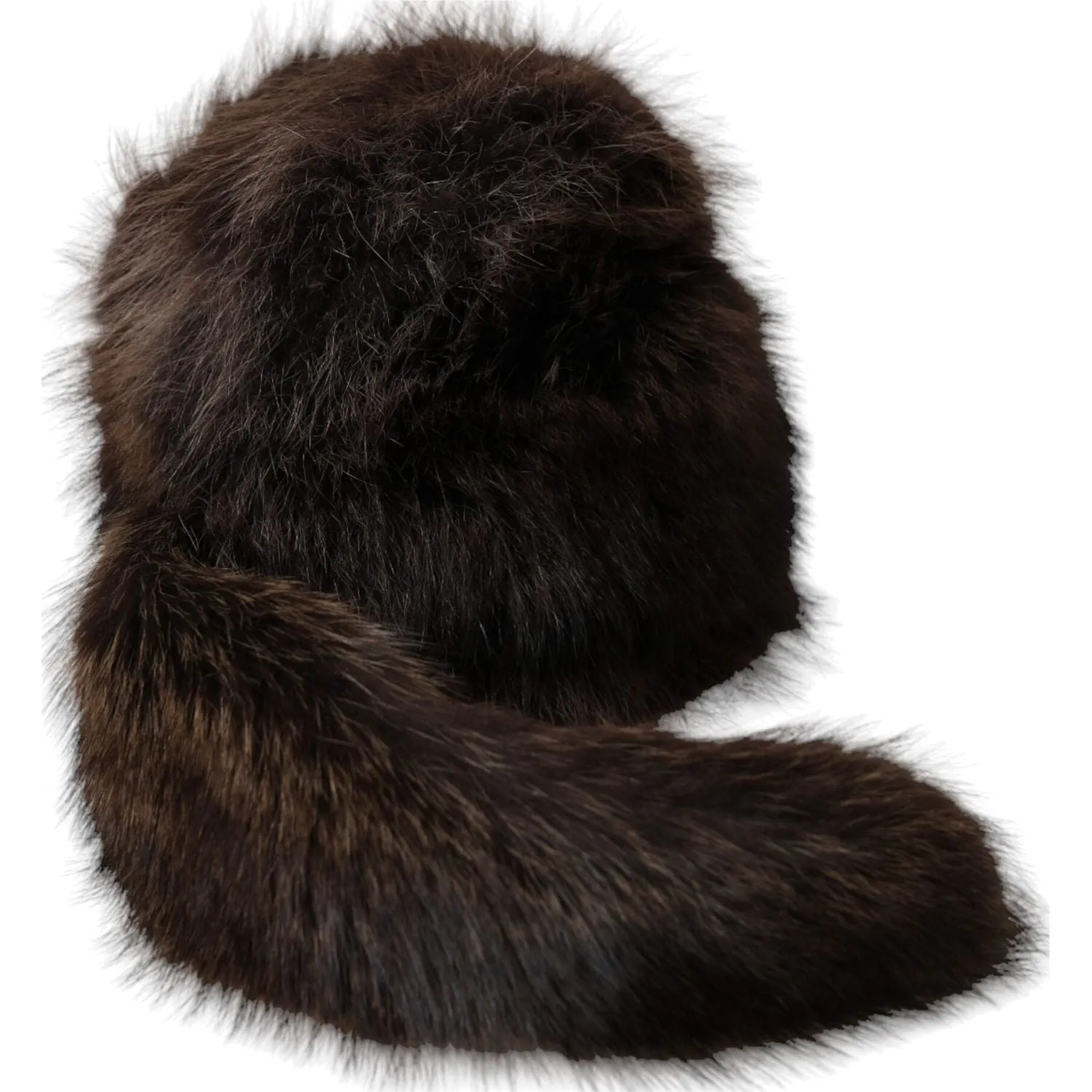 Dolce & Gabbana Women Brown Raccoon Fur Bucket Hat