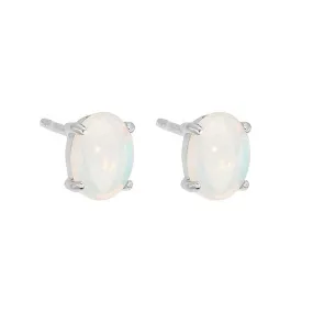 Elle Solid Opal Earrings