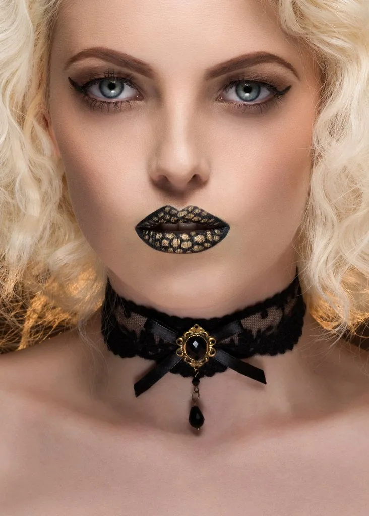 Eternal Love Black Lace Choker Necklace