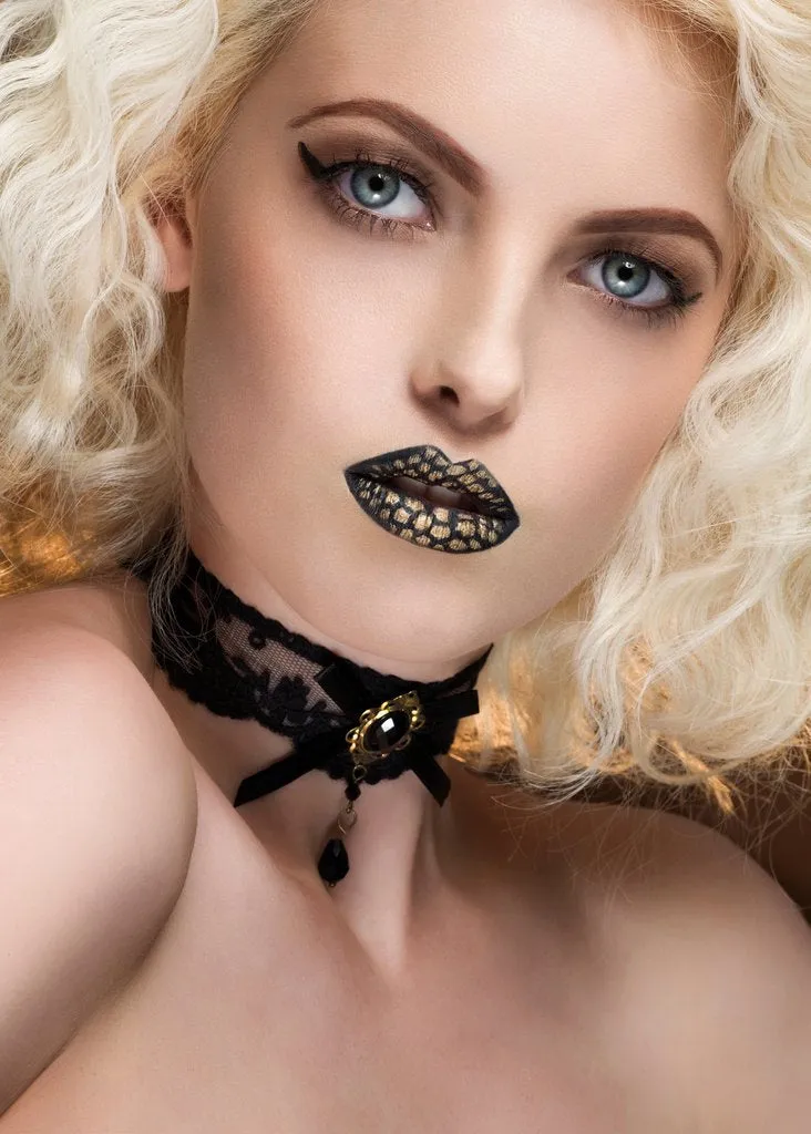 Eternal Love Black Lace Choker Necklace