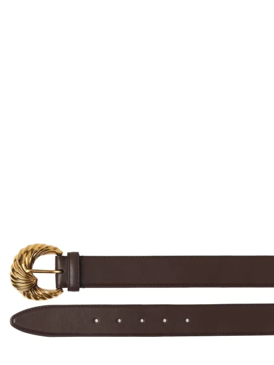 Etro   Paisley buckle leather belt 