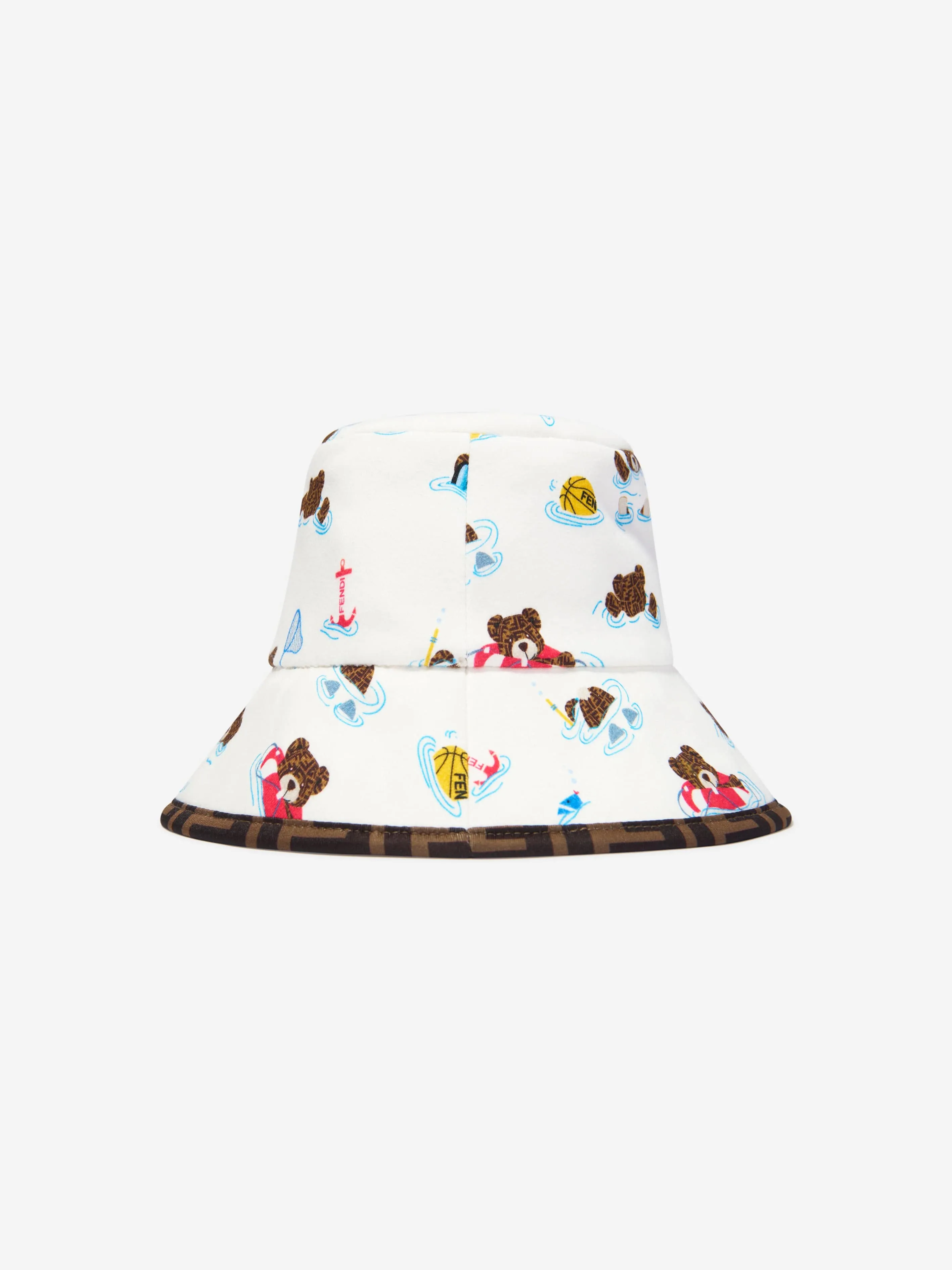 Fendi Baby Reversible Bucket Hat in Multicolour