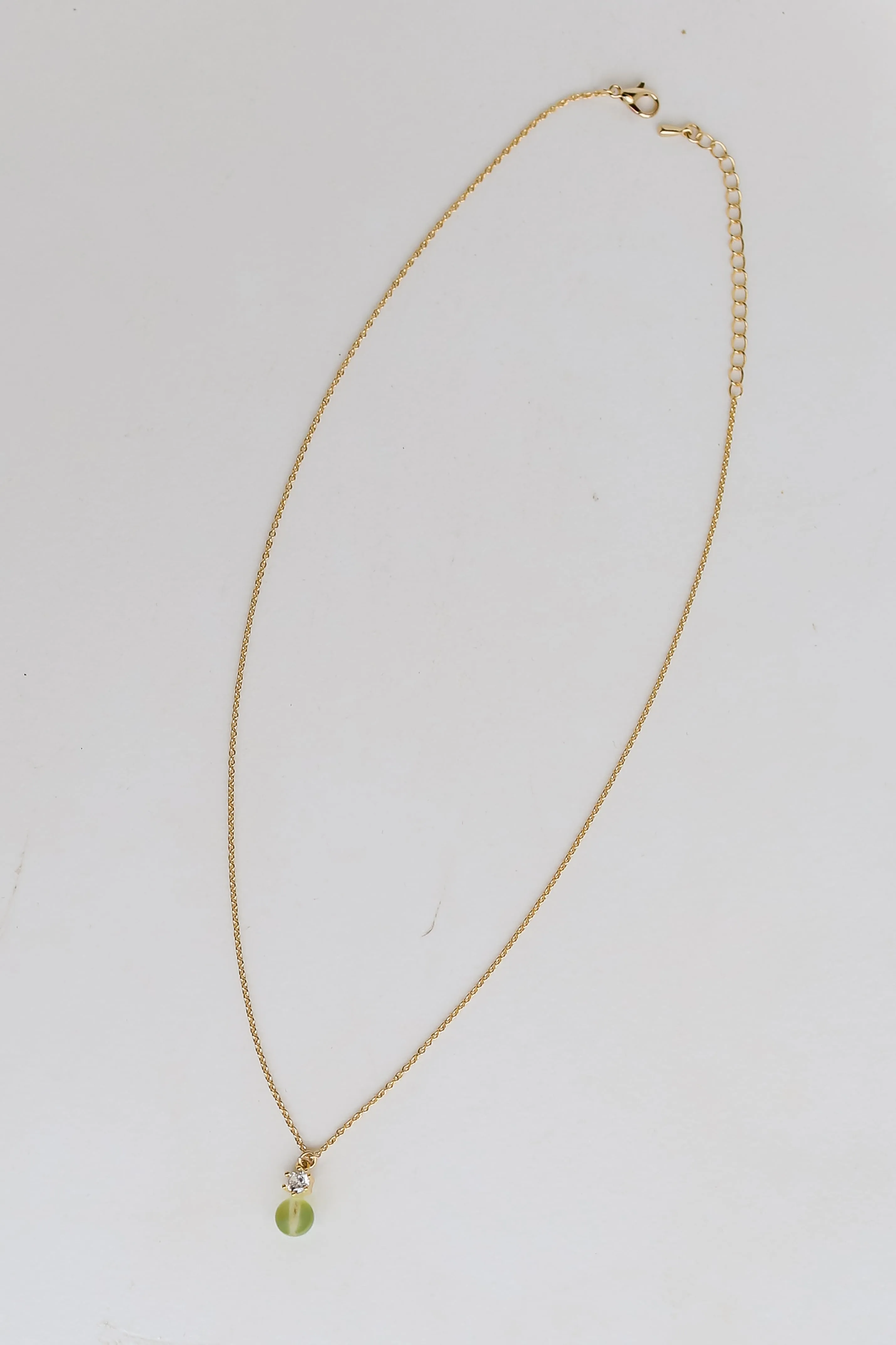 FINAL SALE - Ashley Gold Mini Stone Charm Necklace