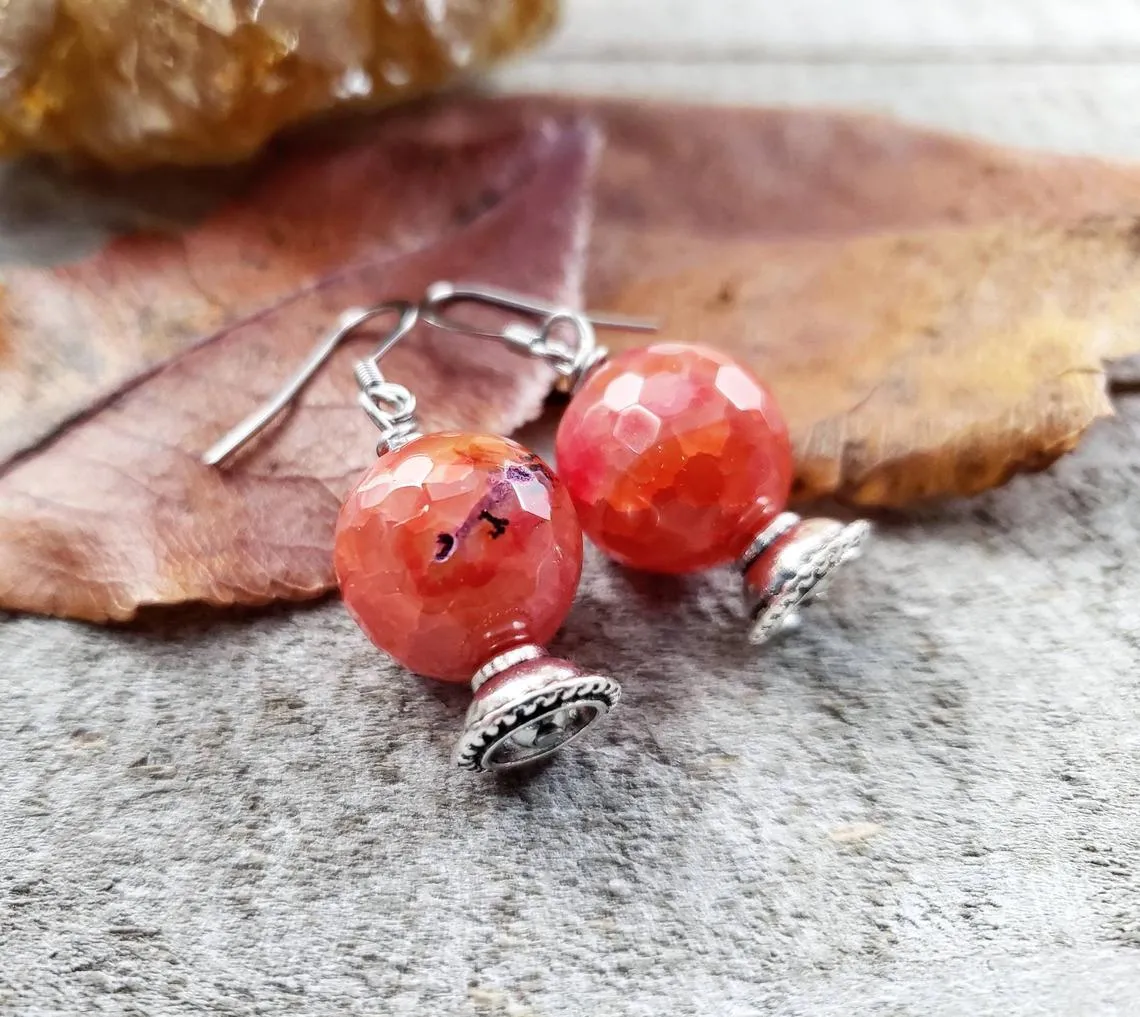 Fortune teller Crystal ball earrings