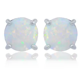 Georgini Opal Glow Studs - Silver