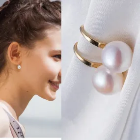 Glamour Earrings Sale Natural Freshwater Pearl Earrings Korean Fashion 2019 New Popular Pearl Women's Earrings Wholesale