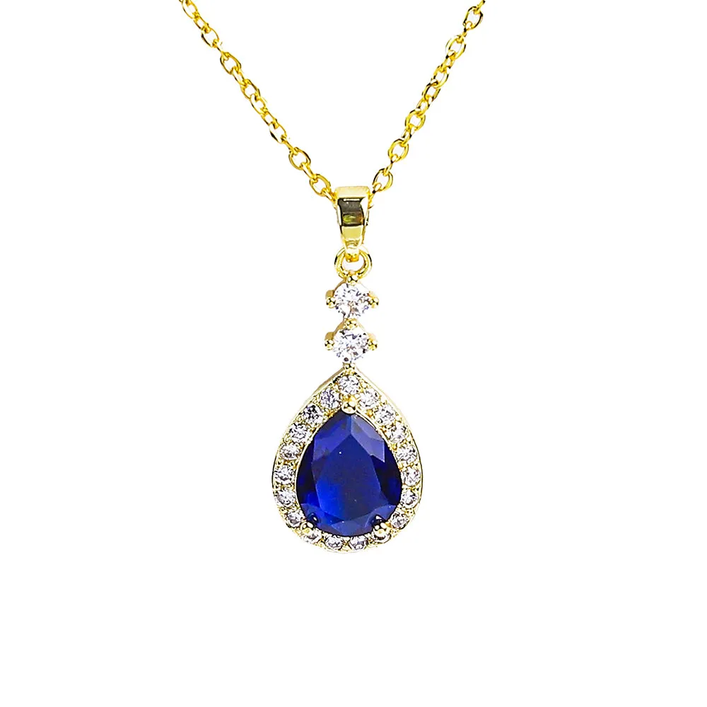 Glittering Zircon Stones Necklace - Fluffy