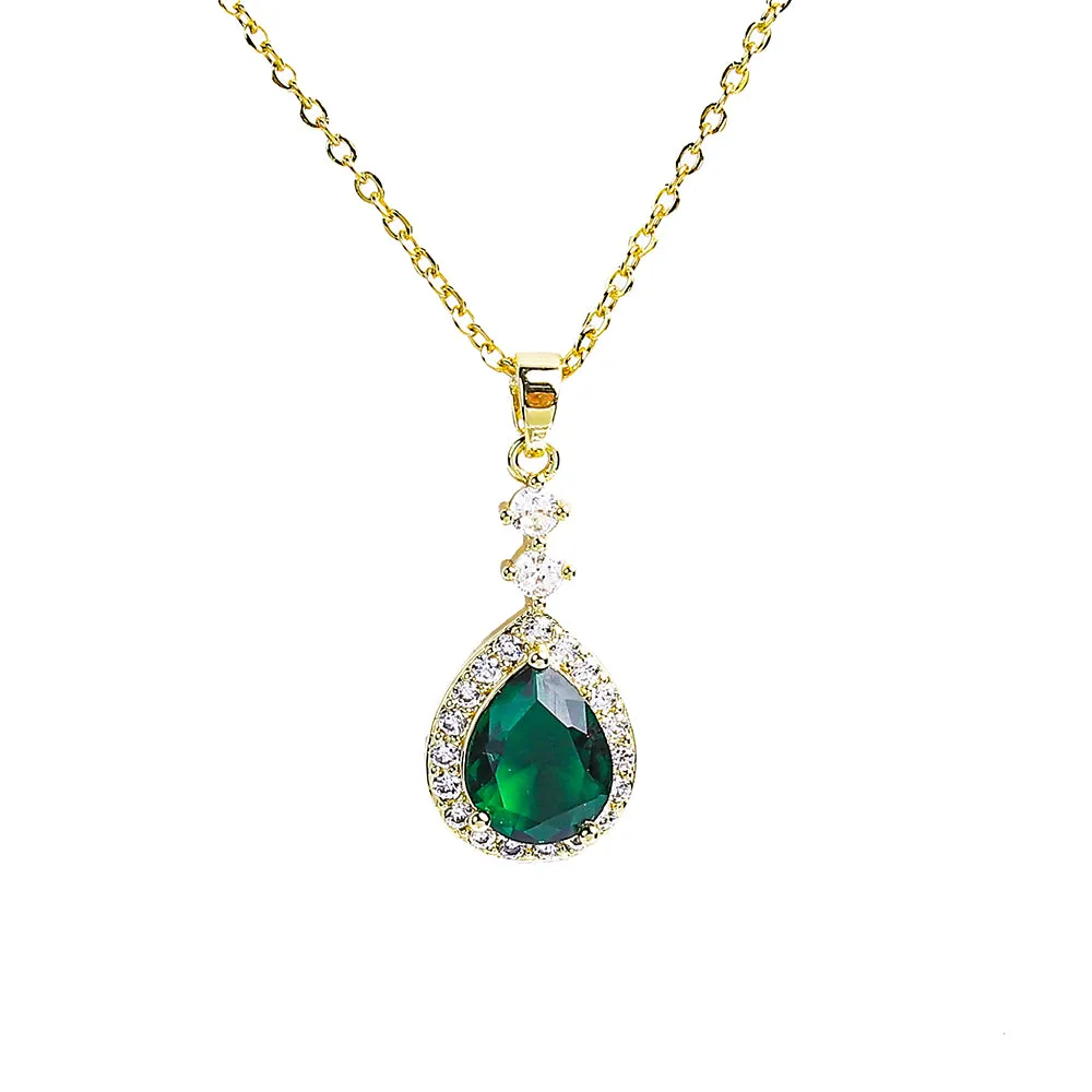 Glittering Zircon Stones Necklace - Fluffy