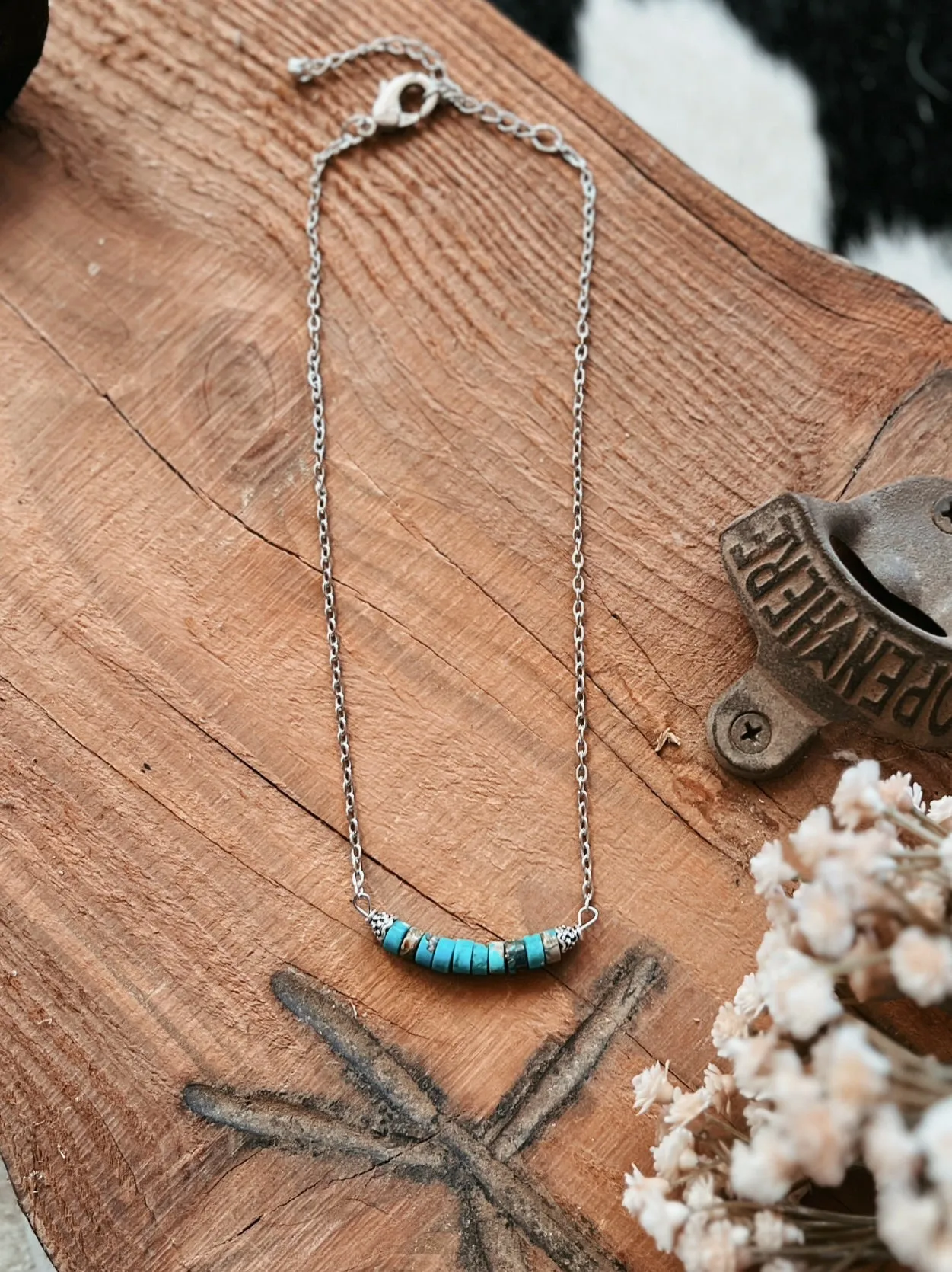 Handmade Turquoise Gemstone Necklace