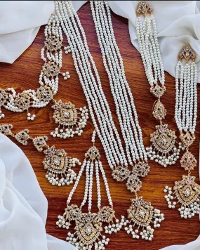 Hyderabadi Jadau Kundan Bridal Set.