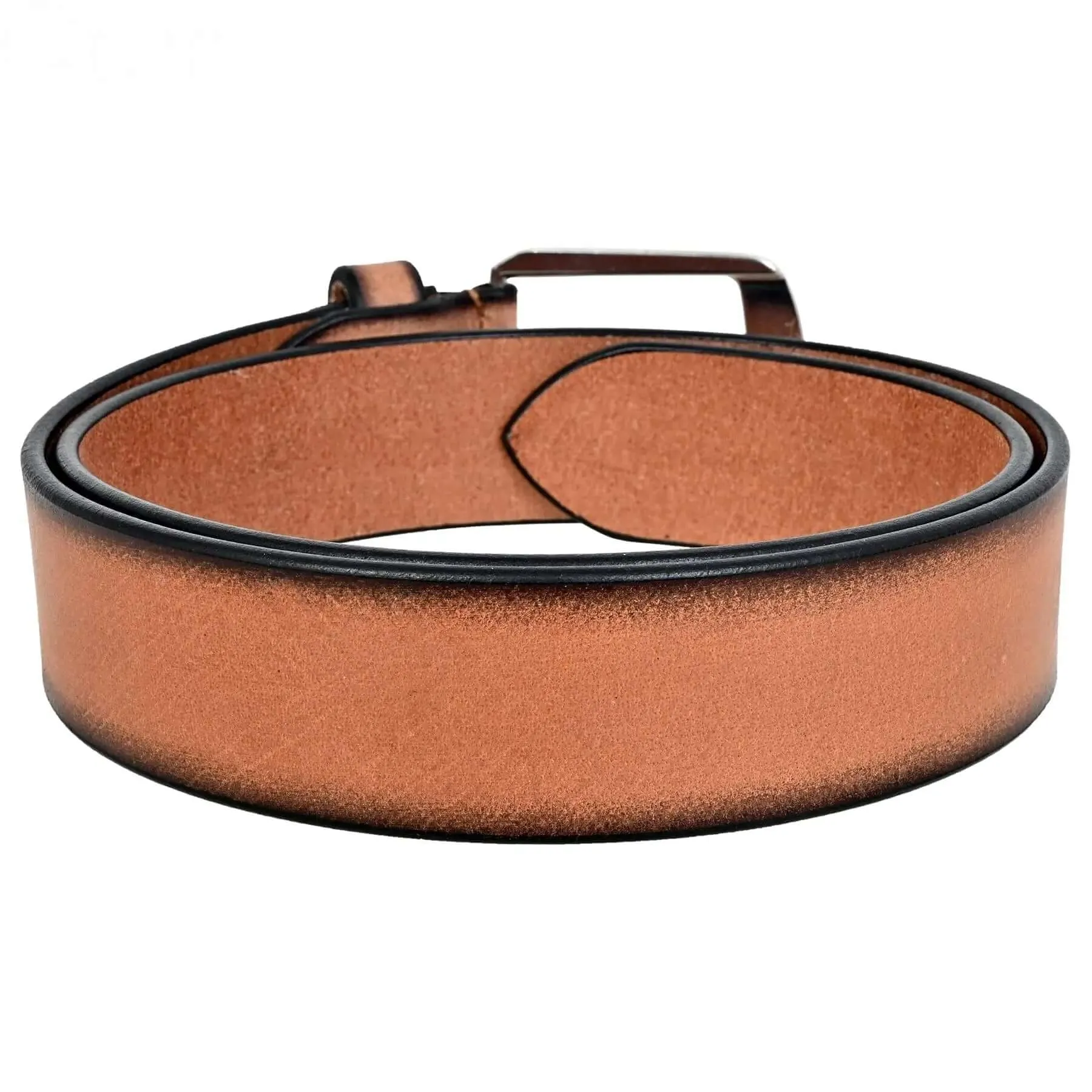 Light Brown Full Hide Leather Belt: Sizes 30" to 46" – Durable and Stylish