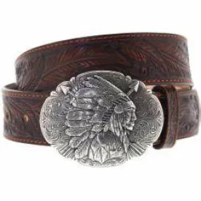 Men's Justin 1 1/2" Tan Ol Chief Belt - C13704